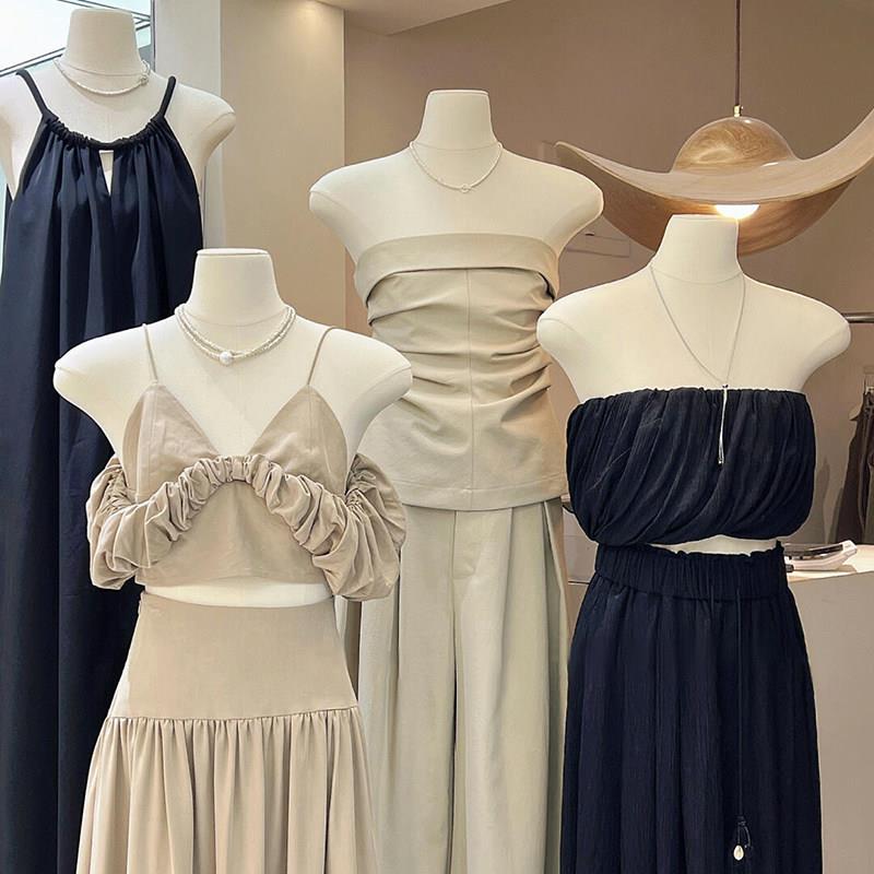 扁身模特道具女韩版女装扁平胸宽肩半身橱窗人台服装店展示架全身