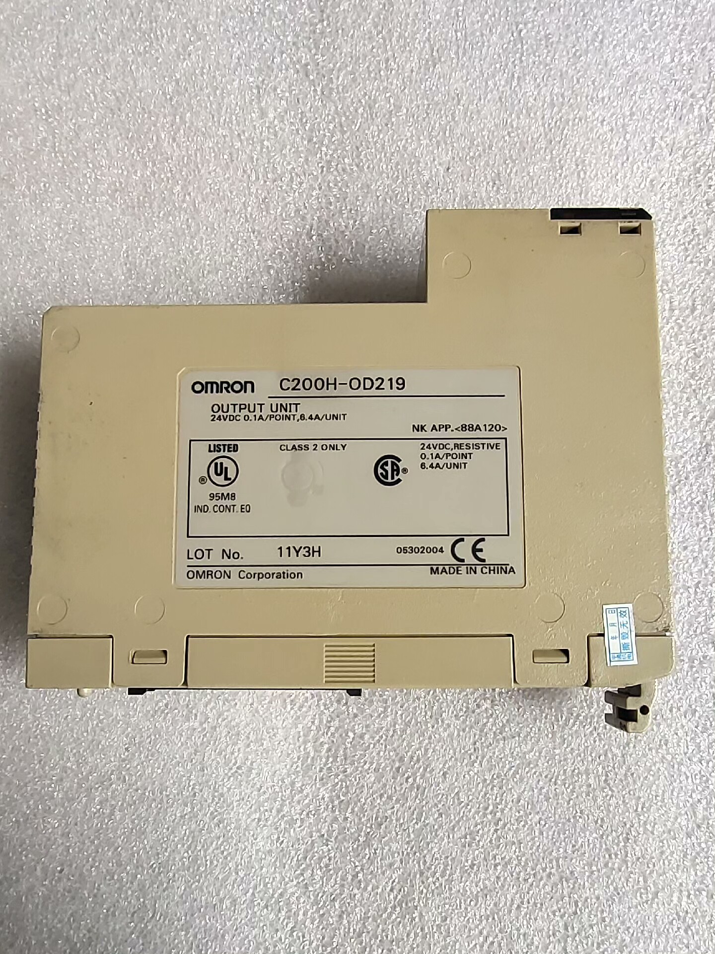 OMRON 欧姆龙  C200H-OD219  实物拍摄