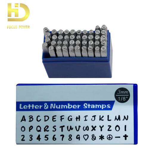 供应钢号码钢字码数字钢印钢字字母头42PCS美式花体