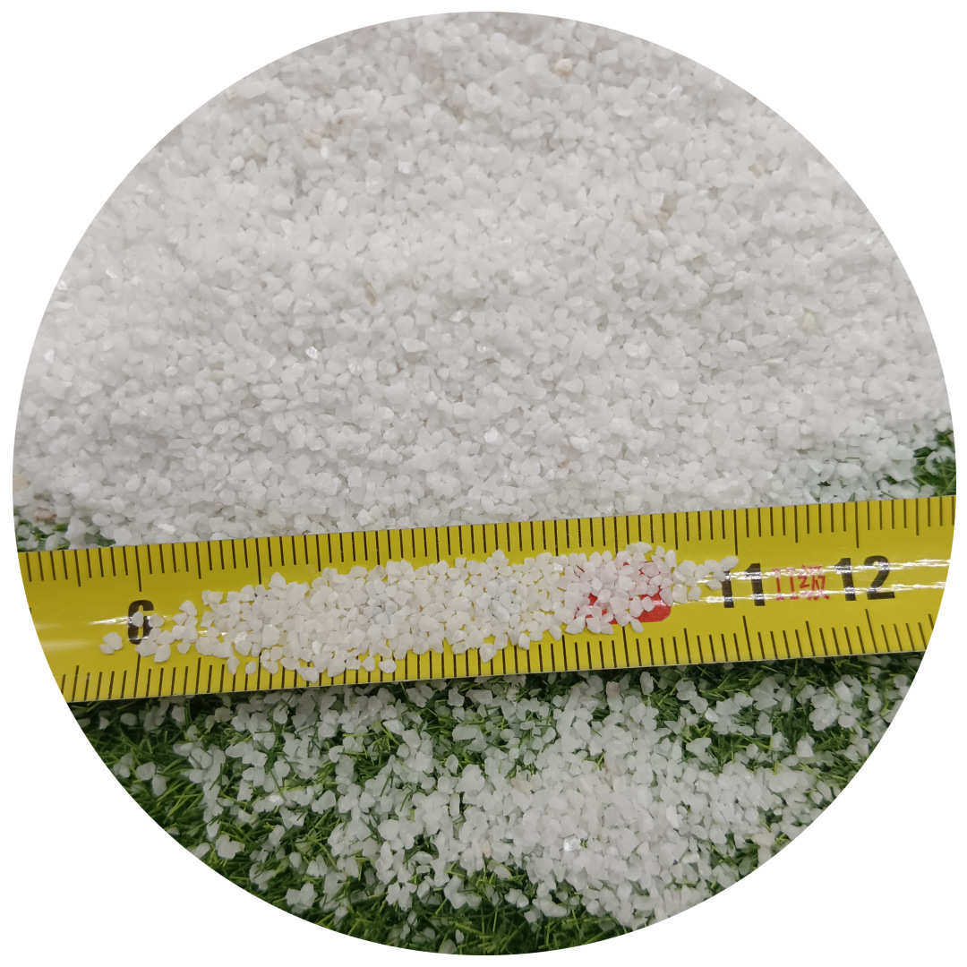 20白色人造砂厂家花白石英砂-40细沙沙滩目沙批发雪填充沙子草坪