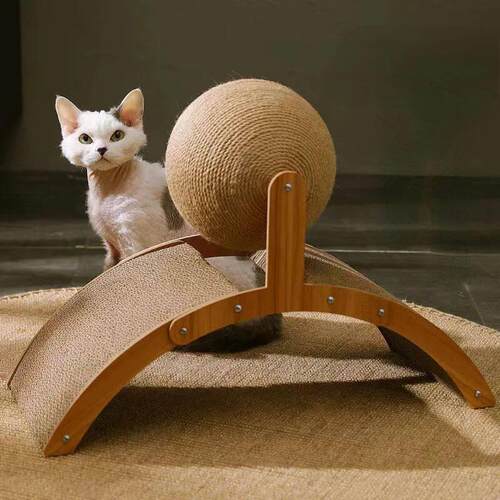 Cat Grabbing Board Wooden Cat Climbing Frame Vertical Scratc