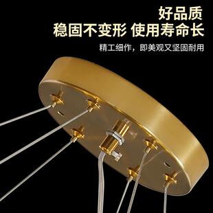 客厅主灯卧室灯后现代时尚 别圆形玻璃吊 奢艺术851墅简约灯轻法式