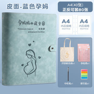 孕检收纳册报告单孕妇孕妈妈b超建党手册本产检包宝宝诞生记录册