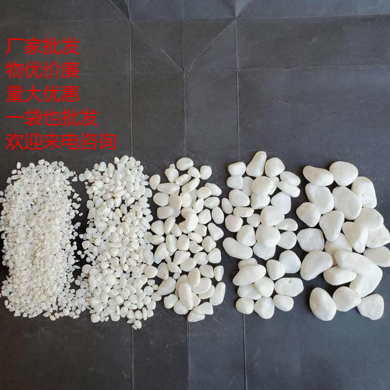 白玉石盆栽厂家子用 多室内枯井造景小白石批发 白石  肉铺地别墅