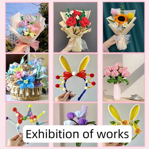 100pcs chenille stems diy materials pipe cleaner childrenDIY