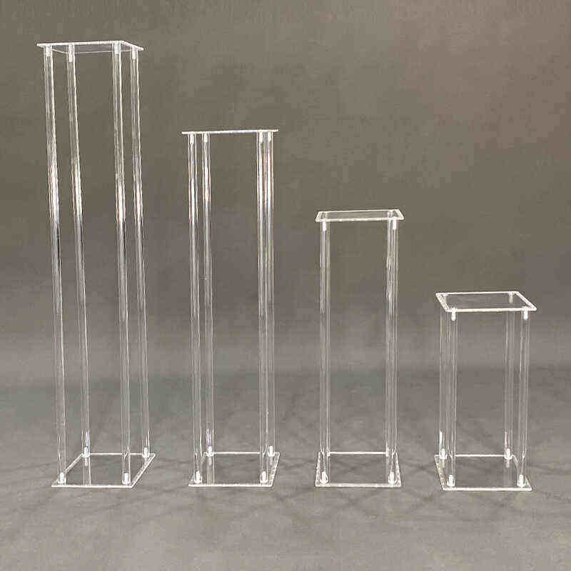 水晶路引方柱透明亚克力方架烛台婚庆道具几何花架橱窗装饰布置架,节庆用品/礼品,路引,淘宝优惠券,粉丝福利购,淘宝优惠卷