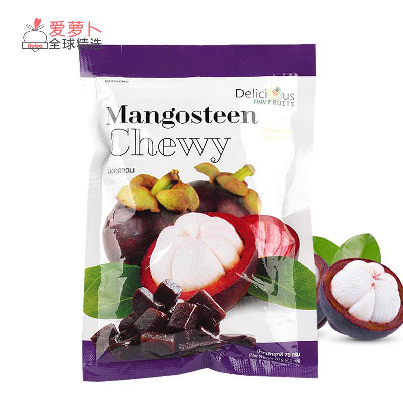 DELICIOUS THAI FRUITS山竹膏山竹糖美味的水果软糖山竹耐嚼70g