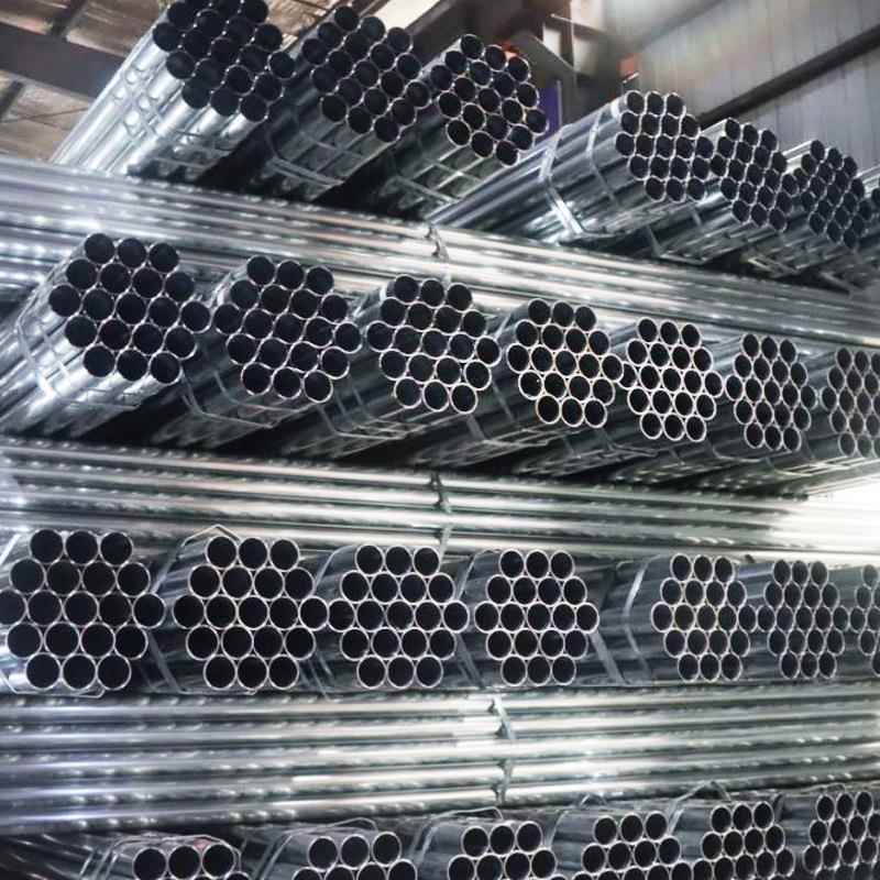 镀锌管Q345b热轧镀锌钢管4寸6分Q235蔬菜大棚钢管圆管