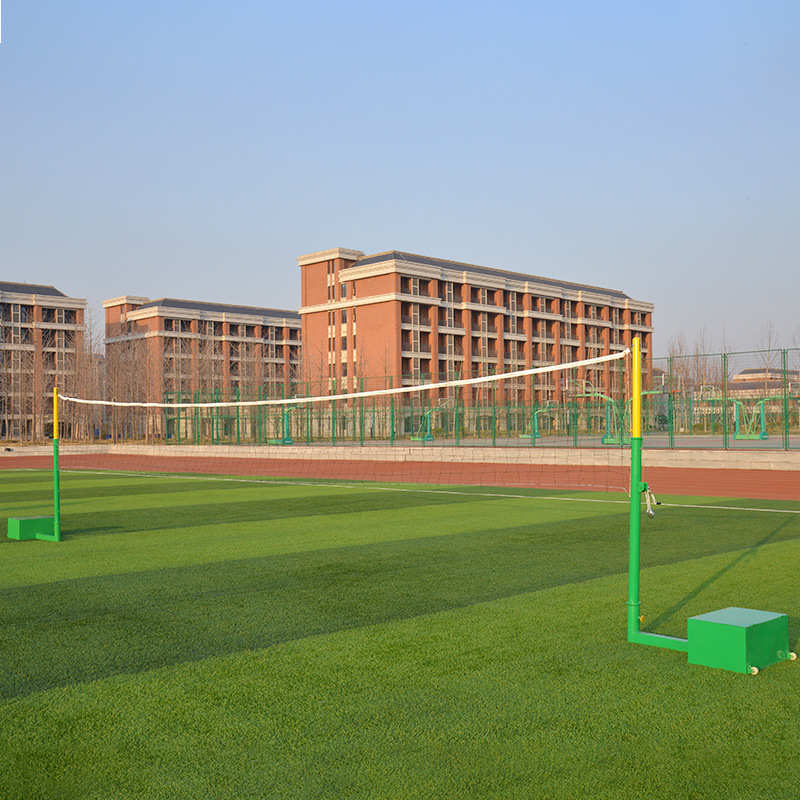 标准羽毛球网架移动式多功能气排球网架便携式羽毛球架排球柱通用