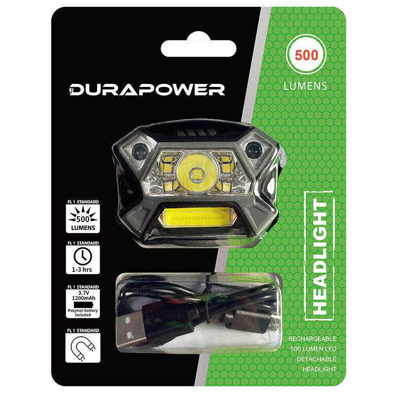 DURAPOWER头灯强光超亮充电修车工作灯头戴感应汽修维修灯机修灯