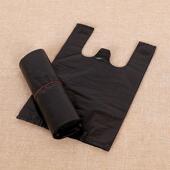 小黑色小号塑料袋车载式 白色垃圾袋超小黑色迷你背心桌面