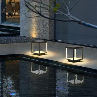 户外太阳柱头墅灯防水别院围庭SGLY006墙灯现简约花园柱灯大门柱