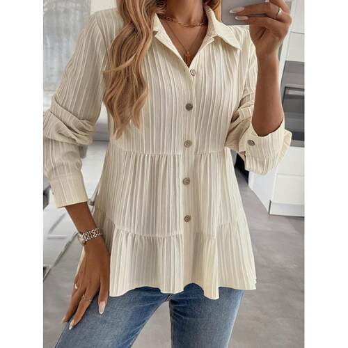 Z 97440 Solid versatile women's long shirt 纯色百搭女士长袖