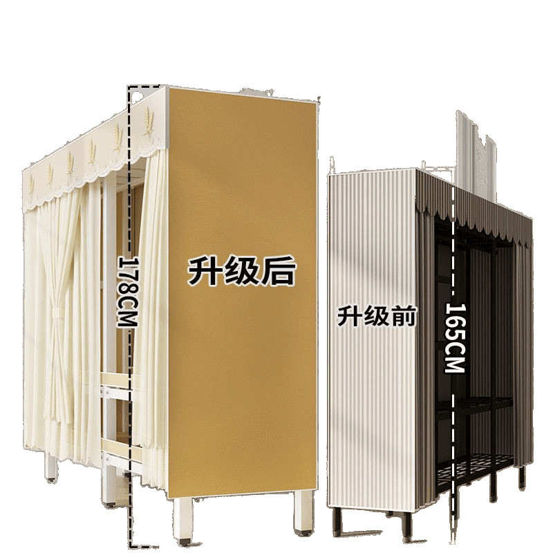 现代家居简易衣柜全封闭免安装加粗可折叠衣架落地立式收纳柜