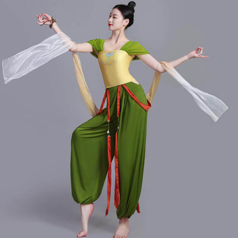 古典舞演服女出玉青中案元夕舞蹈166表演服国舞儿童敦煌舞飞天民