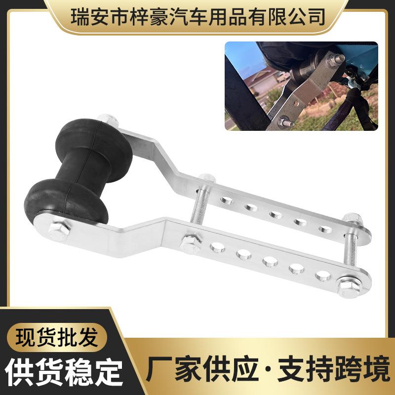 可调节龙骨滚轮与面板支架组件，4“橡胶龙骨滚轮，2.5”宽拖车舌