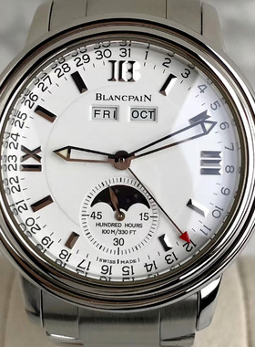 公价85500】98新38mm宝珀领袖系列2763-1127-71自动机械男表月相