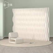 屏风隔断办公室可折叠移动纸墙客厅卧室隔板房间分隔简易自装 假墙