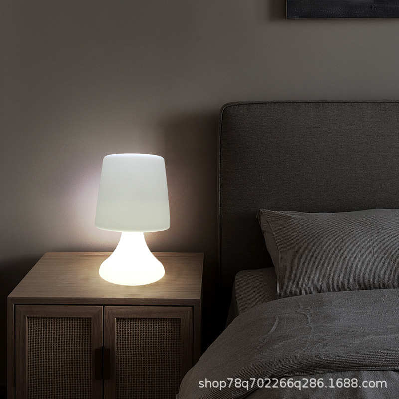 小爆床头款卧室台灯夜喂奶创意氛围led台灯灯充电暖灯光护眼北欧