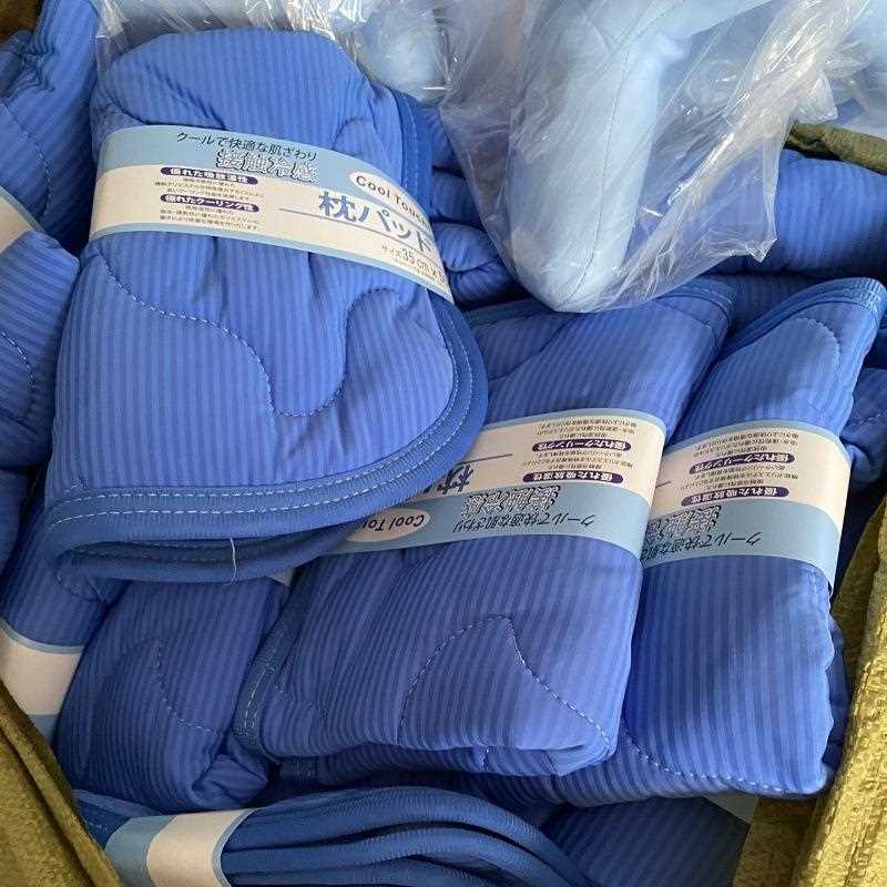 新款直销出口日单外贸尾货冷感枕垫夏凉品凉感枕巾透气吸汗枕套防