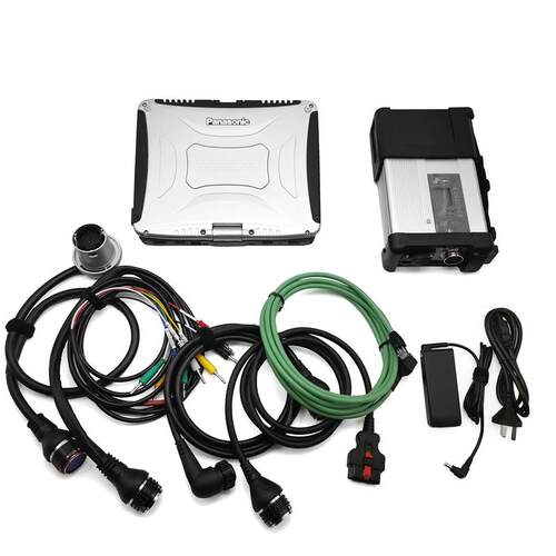 外贸版MB STAR C5 WIFI DOIP奔驰汽车/卡车故障诊断仪带CF19电脑