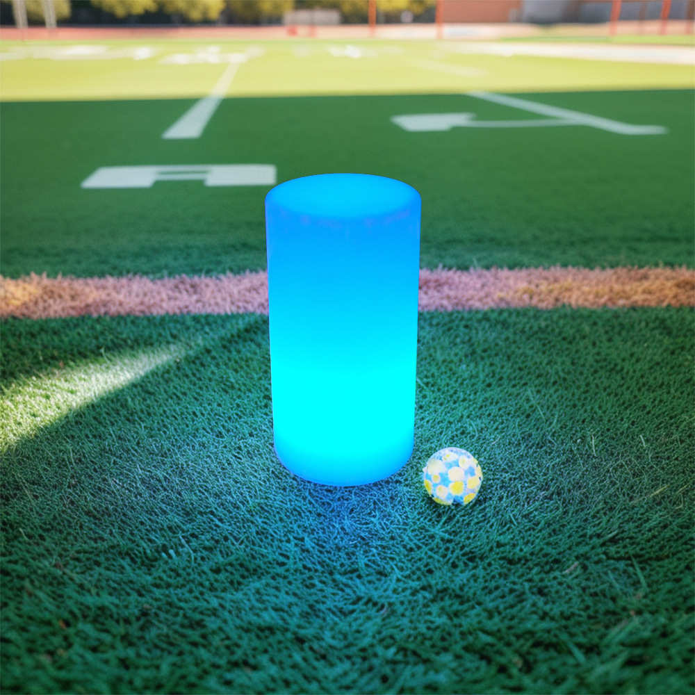 餐厅遥控夜台灯led发光灯rgb户外圆柱氛围家用酒吧简约灯美式