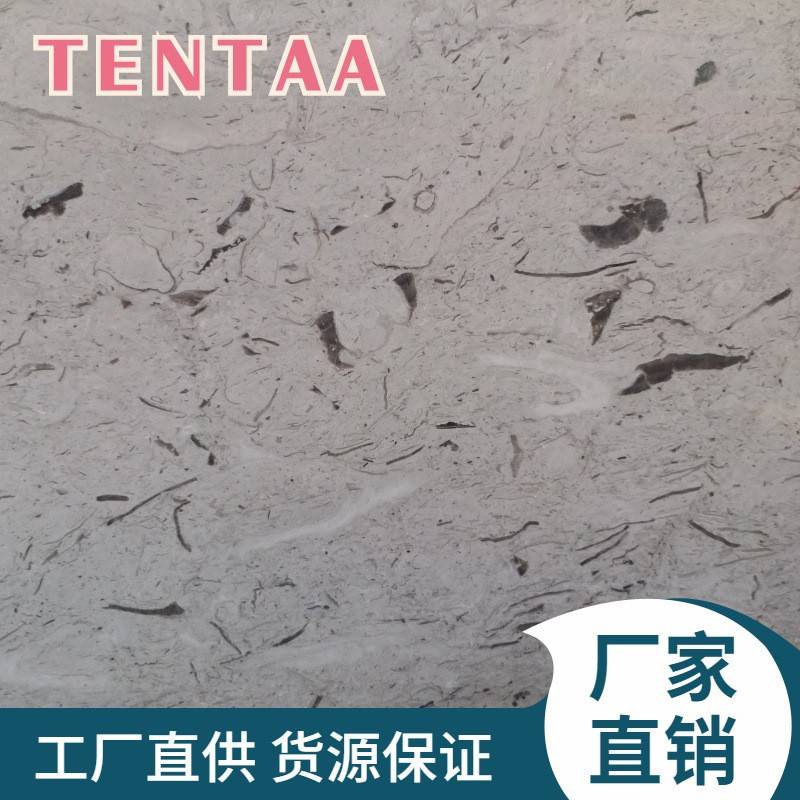 天然灰色卡索灰大理石板材酒店大堂墙面水头石材大板线条