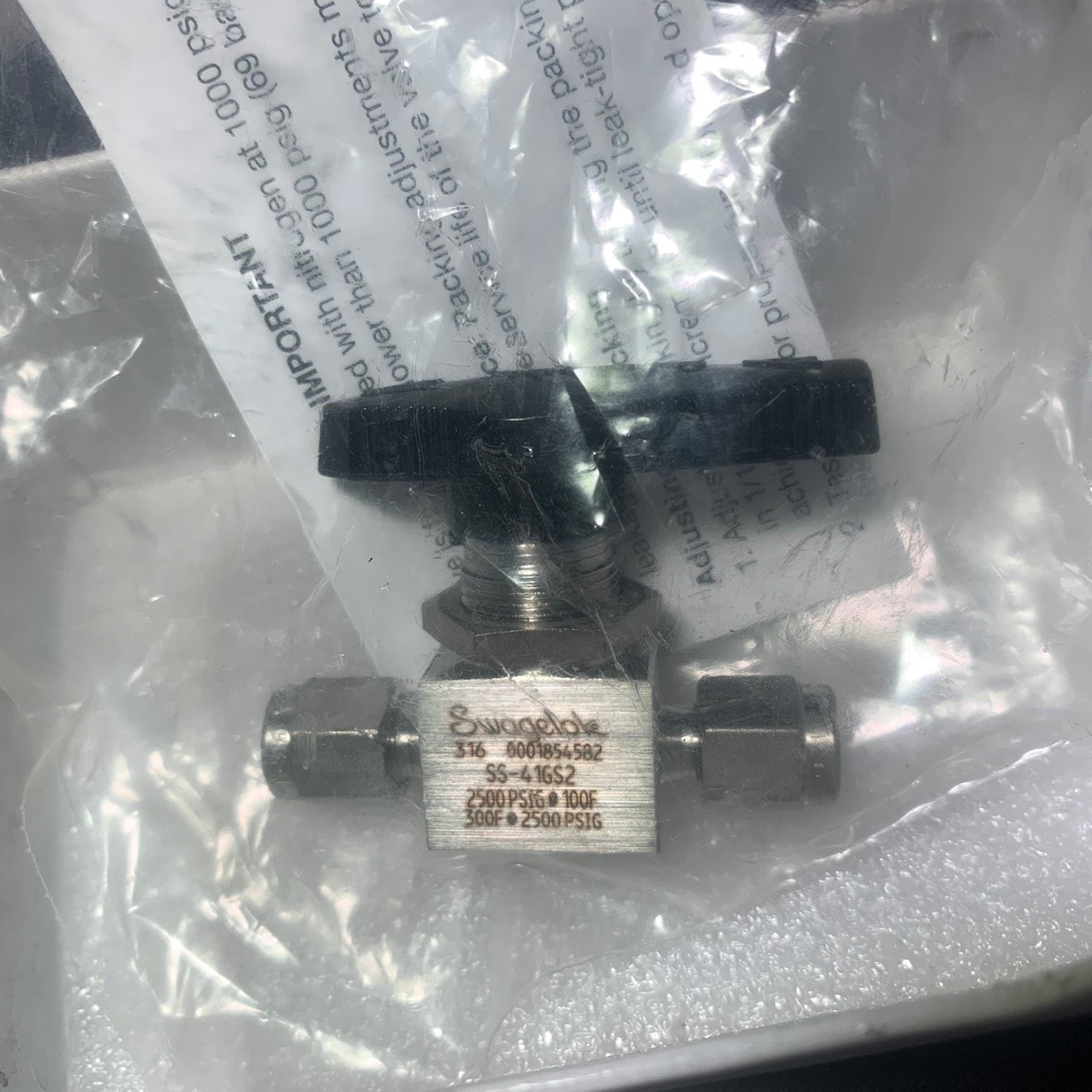 世伟洛克SS-41GS2，不锈钢 1 件式 40G 系列球阀