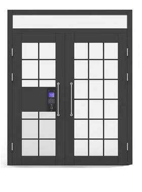 工程楼宇对讲门单元门小区入户进户门学校教室宿舍防盗门供应钢门