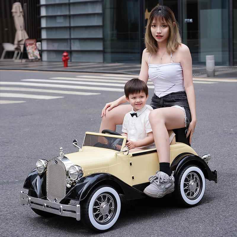 高档儿童电动车可孩坐大人老爷车子汽车四轮岁男女宝小遥亲控玩童