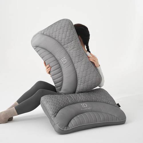 新款8460支莱尔纤维护枕可洗单人枕芯水赛家用成人刺颈绣软枕