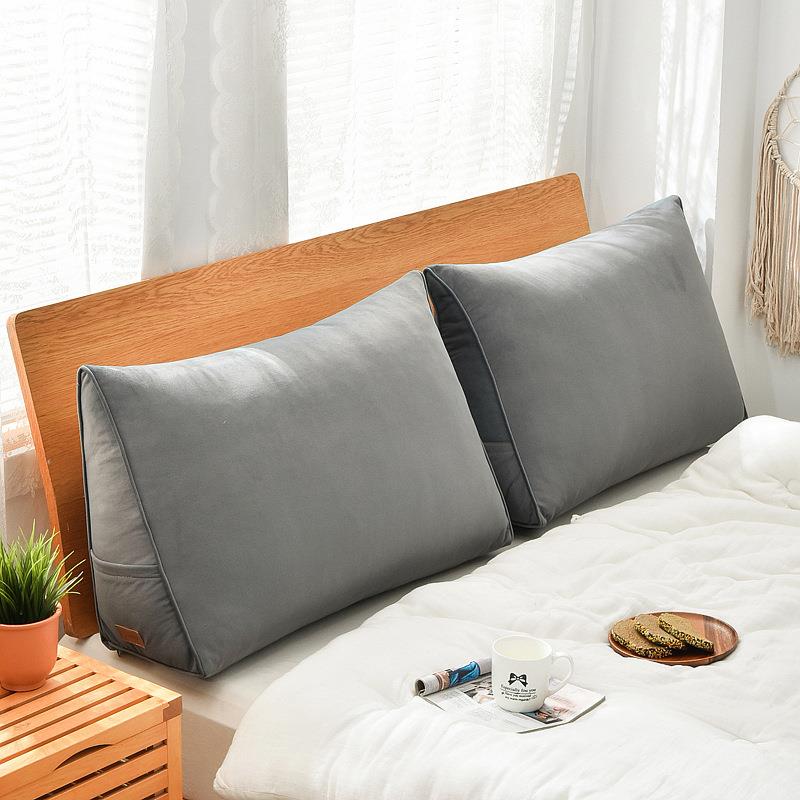 三枕角床头靠垫沙发抱枕A-5靠大靠背护腰靠榻米软包卧室可飘拆榻