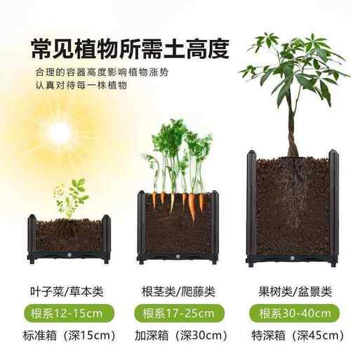 Balcony vegetable pot planting box rectangular flower large