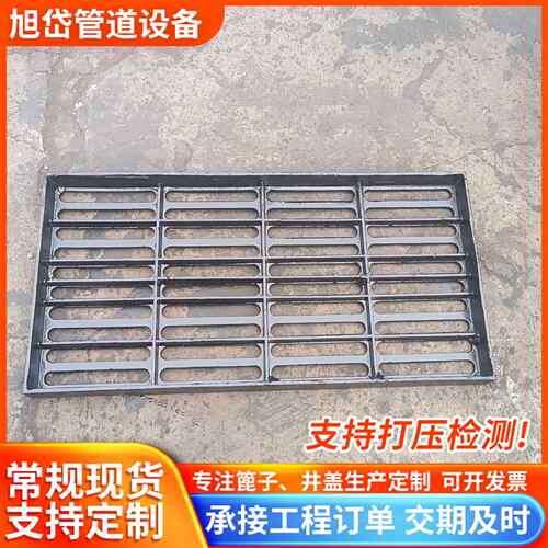 球墨铸铁蓖500*100*060排水篦子MZF铸沟铁沟单盖板雨水下水道篦子