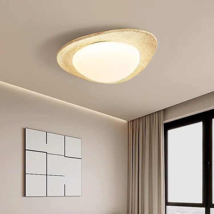 卧室灯黄洞石日式复古中古风个性护眼房间主灯书房主卧灯具吸顶灯,家装灯饰光源,智能吸顶灯,淘宝优惠券,粉丝福利购,淘宝优惠卷