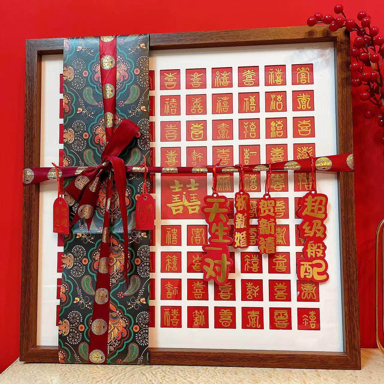 diy新婚礼物订婚DIY亲子装饰画