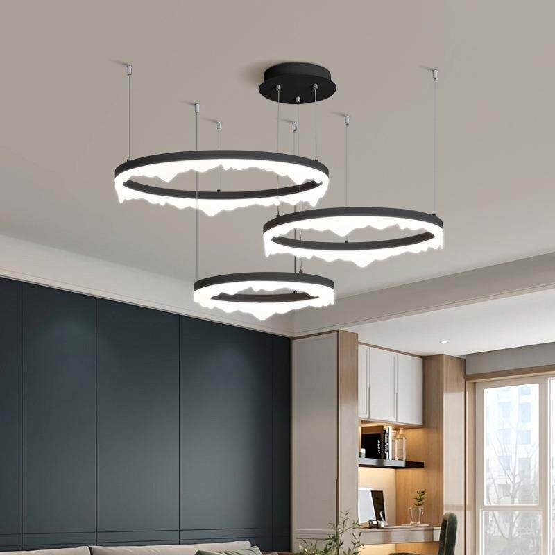 2025年新款客厅吊灯创意冰山艺术大厅灯简约现代酒店大堂餐厅吊灯