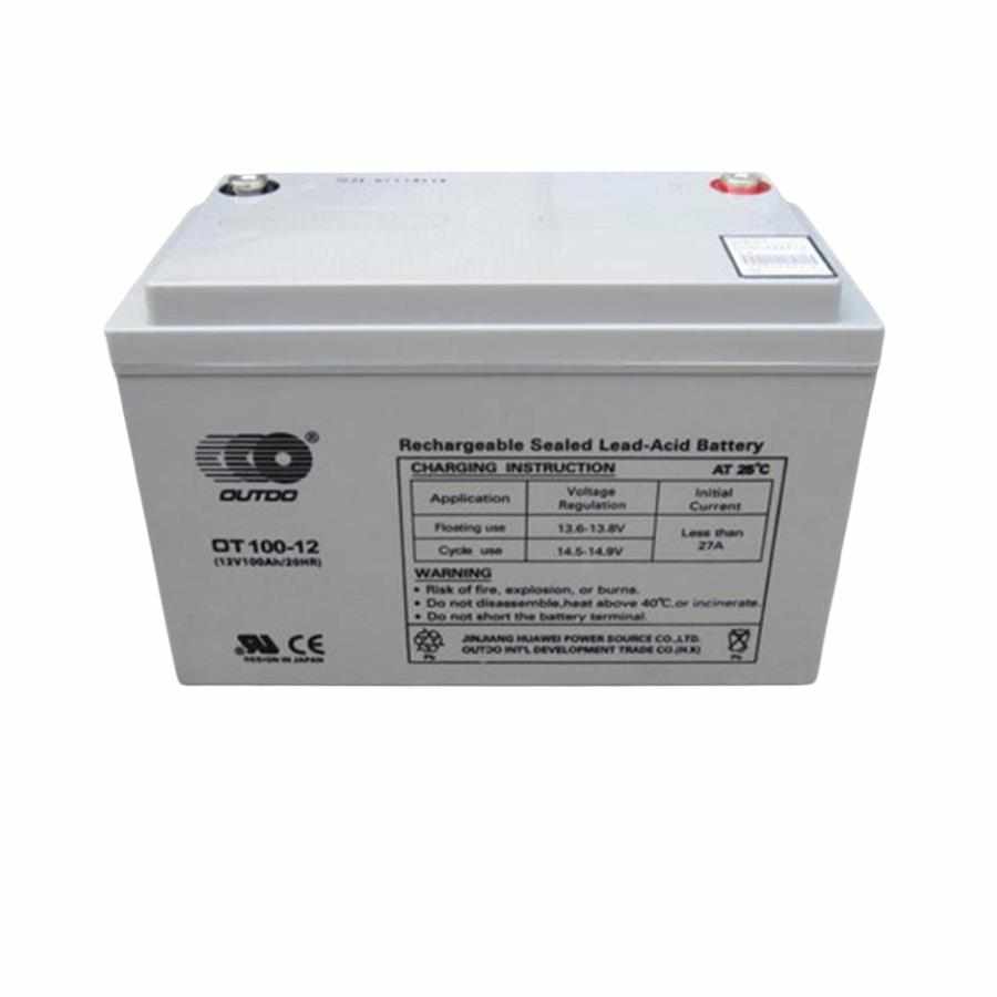 OUTDO奥特多蓄电池OT12-12V75AH直流屏 消防主机电梯监控 门禁UPS
