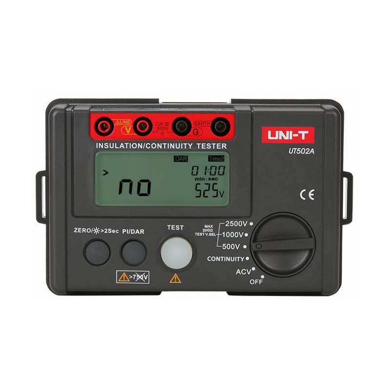 优利德UT502A便携式数字兆欧表2500V/20GΩ大量程绝缘电阻测试仪