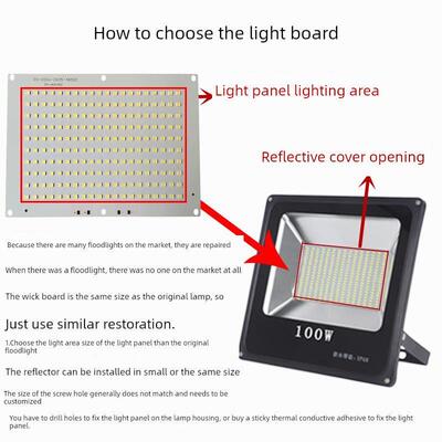 亚明Led投光灯芯50W100W150W200W工厂仓库聚光光源灯面板灯片配件