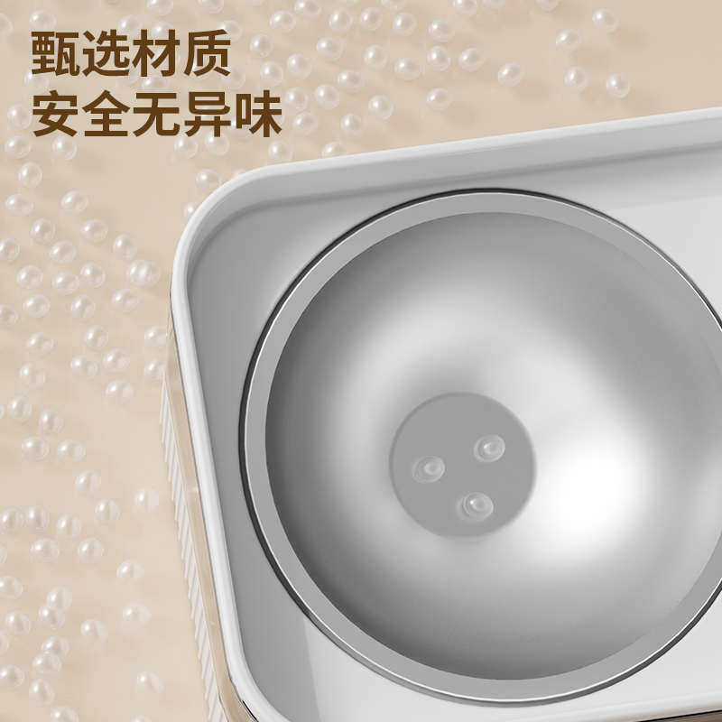 猫咪饮水机简约宠物饮水器自动循环喂水喂食一体机狗狗喝水器猫碗
