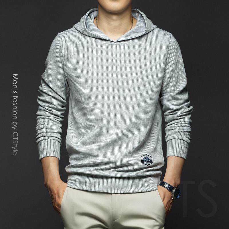 百尊2025新款秋季男士商务休闲连帽卫衣青年薄款运动外套男装上衣