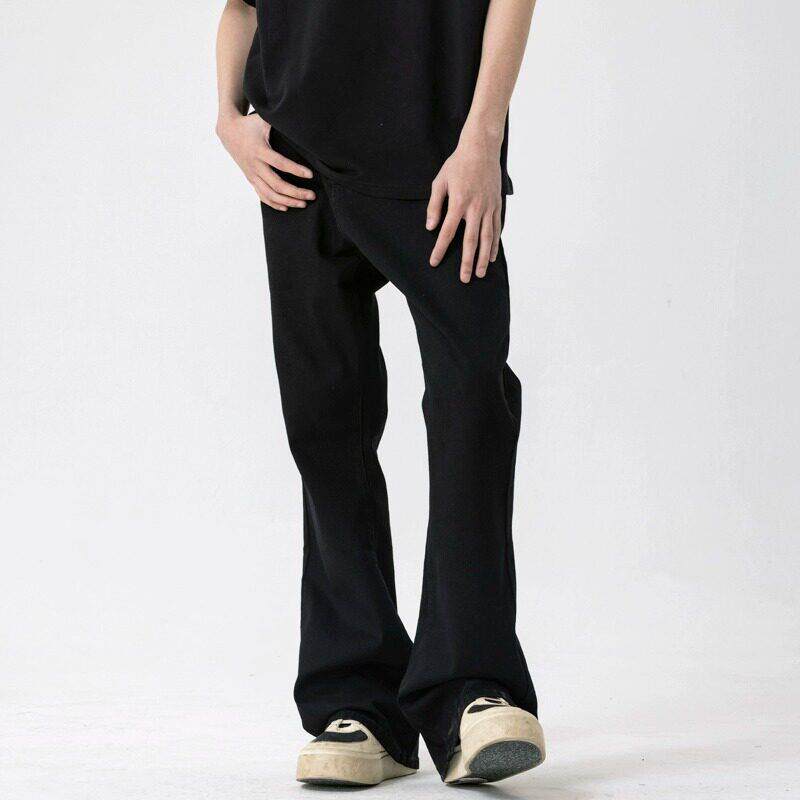 新因素美式弹力微喇叭牛仔裤子男女cleanfit宽松直筒517弯刀长裤