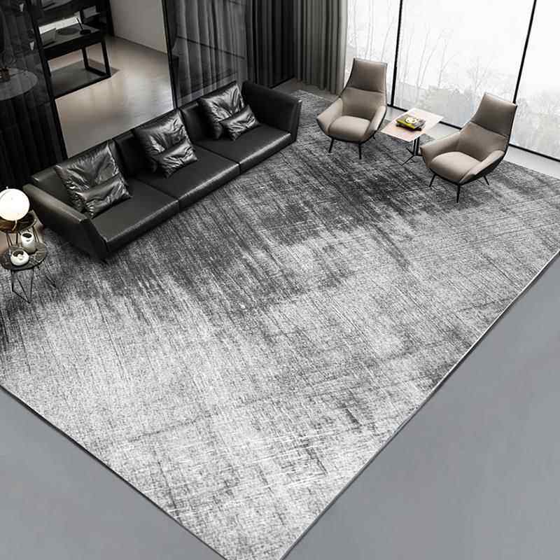 高档北欧代地毯客沙发茶几毯简约轻奢现灰色家厅用卧室满铺大面积