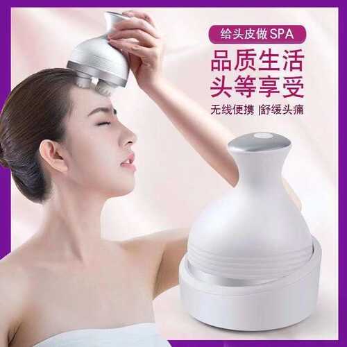 头部按摩器迷你充电按摩仪电动头皮电爪手多功能揉捏震动按摩仪