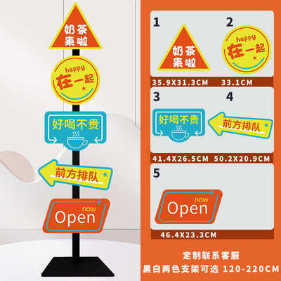 网红打卡路牌定制造景拍照区互动墙布置店门口吸引人指示装饰摆件