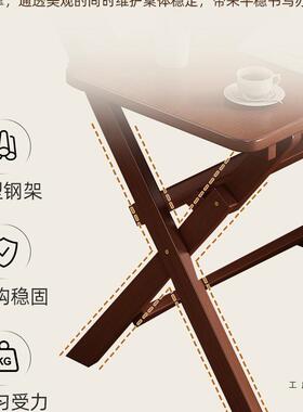 可折叠书桌学习桌桌女生卧室FUD电出脑装桌小户型家用免安租屋床