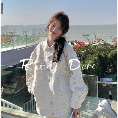 RIXO DORE法式春季镂空刺绣翻领外套女设计感百褶裙小香风两件套