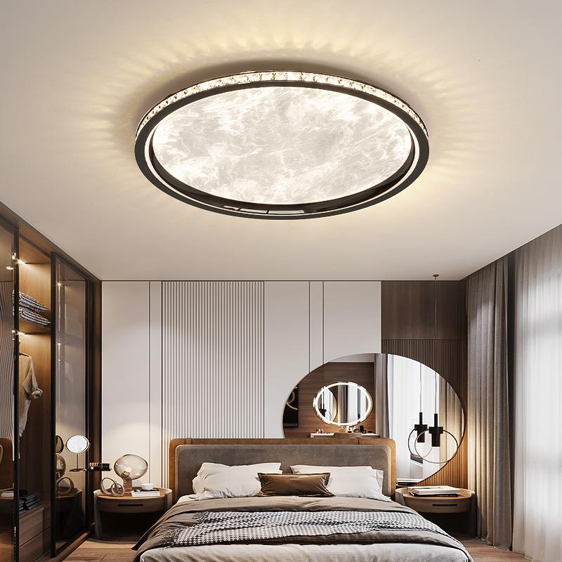 卧室吸顶灯现代简约高级感设计师极简房间灯云雾超薄护眼儿童房灯