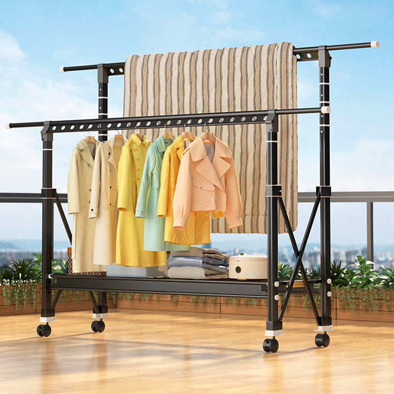 Drying Rack Balcony Floor Folding Bedroom Outdoor Drying Qui